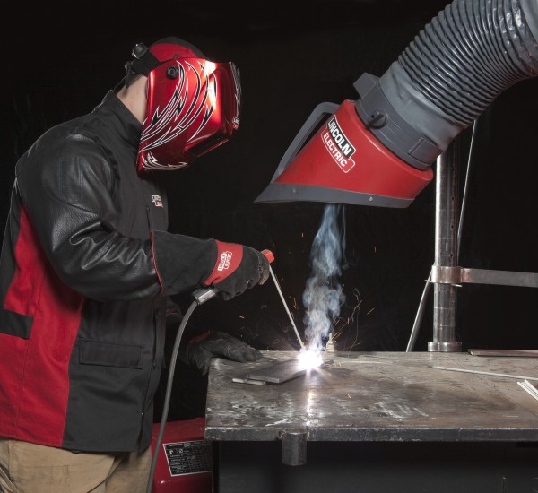 Stick Welding Application with Weld Fume Control