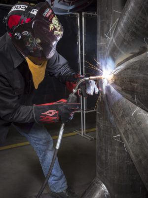 Offshore pipewelding sample weldment MIG Welding on pipe sections